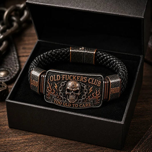🔥Last Day 50% OFF 💀 OLD FUCKERS CLUB Skull Bracelet