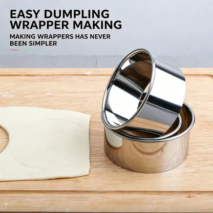 🥟 Stainless Steel Dumpling Maker & Dough Press – Easy Dumpling, Ravioli & Empanada Mold ✨