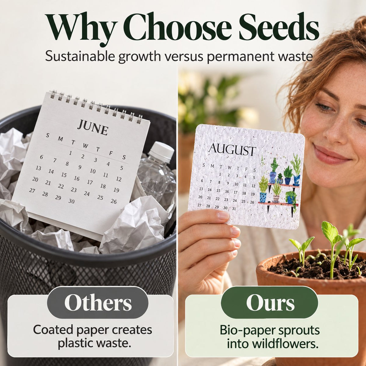 ✨Early Holiday Sale 45% OFF🌱Eco-Friendly Plantable “Timeless” Seed Calendar 2027