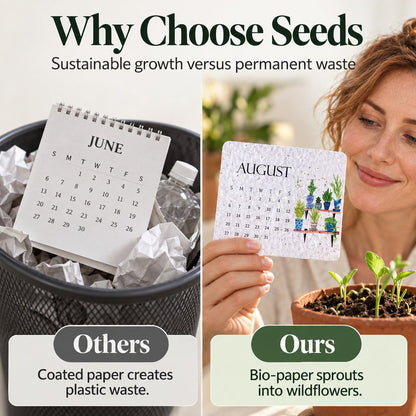 ✨Early Holiday Sale 45% OFF🌱Eco-Friendly Plantable “Timeless” Seed Calendar 2027