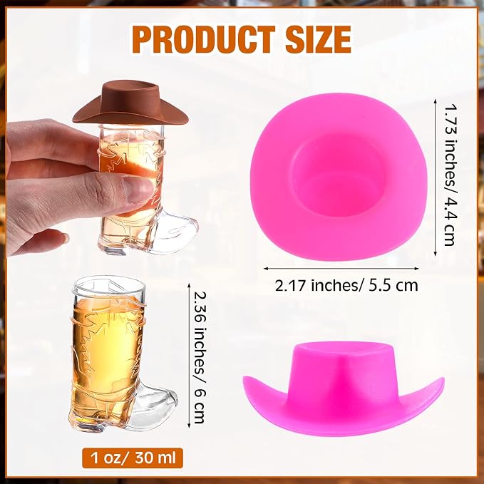 🤠Mini Hat & Boot Shot Glasses Set🎉