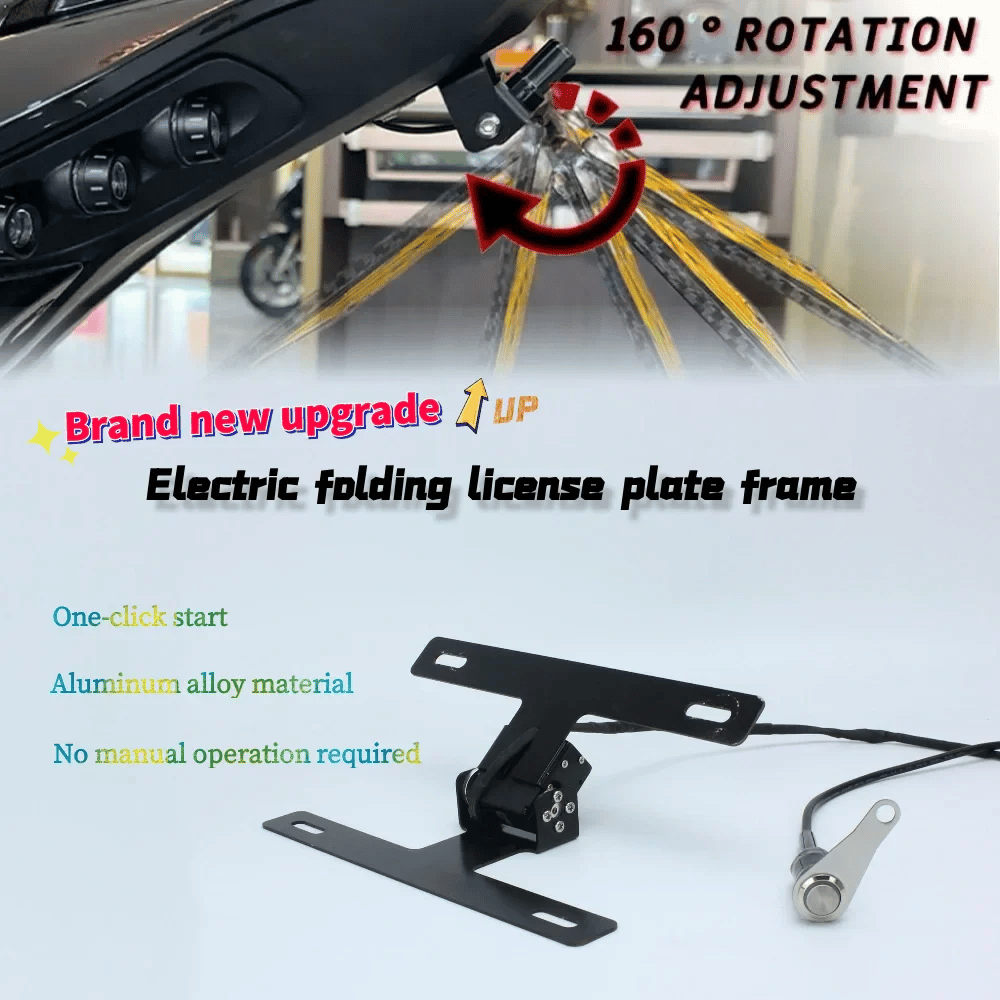 Electric Motorcycle License Plate Holder🏍️