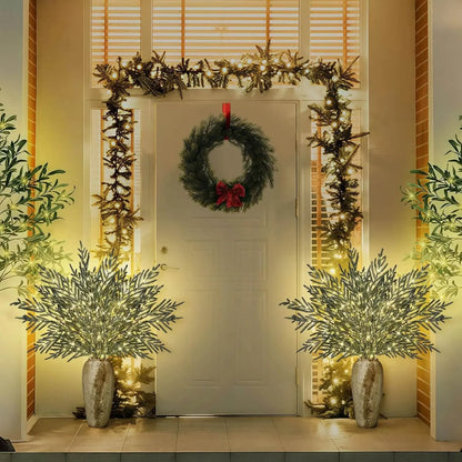 🎄 35' Christmas Lighted Norfolk Pine Branches