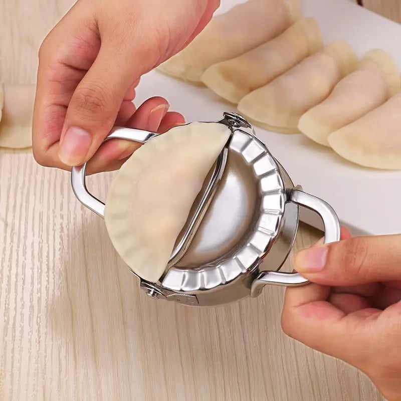 🥟 Stainless Steel Dumpling Maker & Dough Press – Easy Dumpling, Ravioli & Empanada Mold ✨