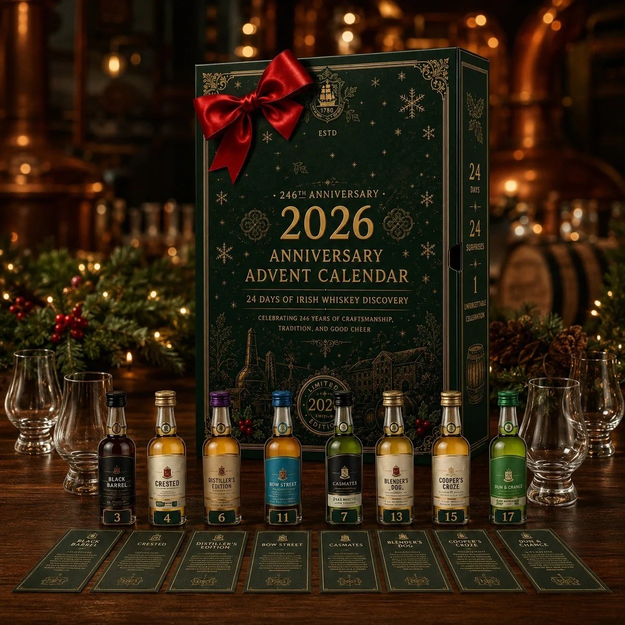 ⏰Limited Stock 50% OFF❄️2026 246th Anniversary Advent Calendar📅24 DAYS OF IRISH WHISKEY DISCOVERY