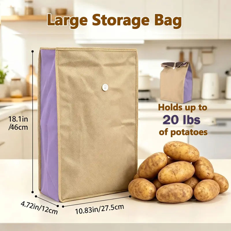 Reusable Self Sealing Potato & Onion Storage Bags