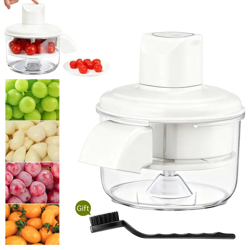 🍇 20-Sec Automatic Electric Grape Peeler ⚡ Cordless Fruit & Veggie Peeler