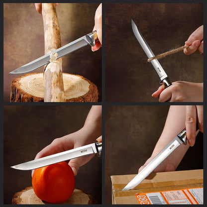 Red shadow eats meat knife