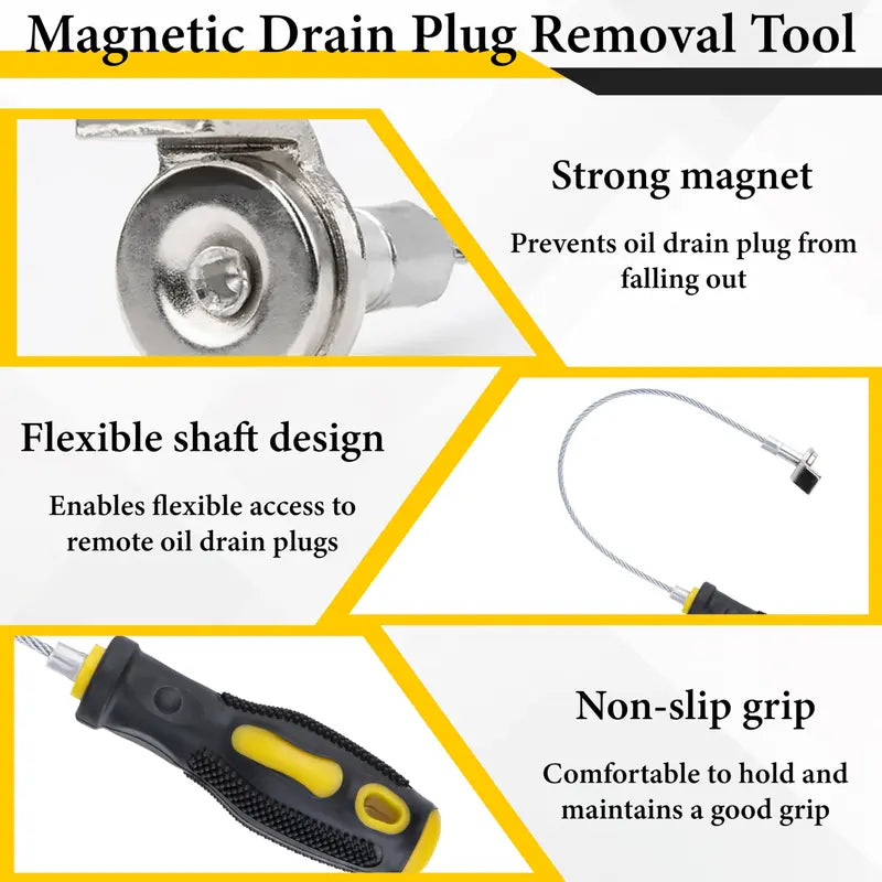 Strong Magnetic Oil Drain Plug Remover Tool