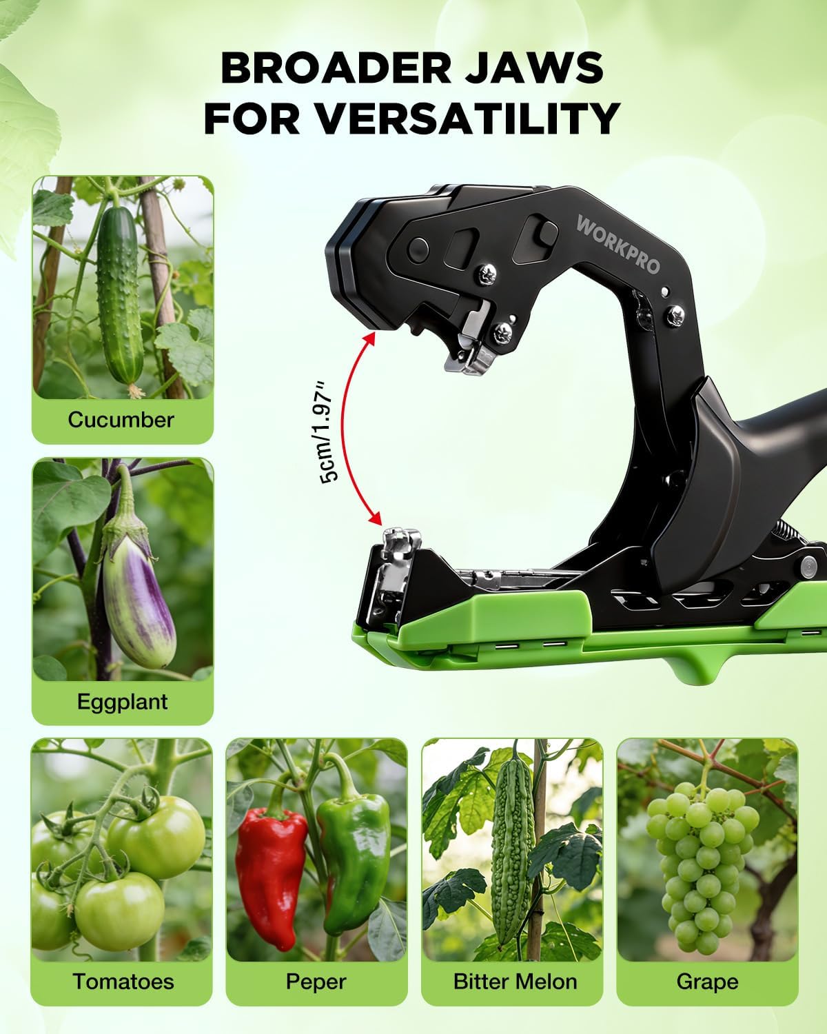 WORKPRO Plant Tying Machine | Garden Vine Binding Tool