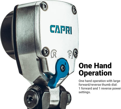 🔧Capri Tools 1/2 in. Flex-Head Air Angle Impact Wrench, 400 ft. lbs.