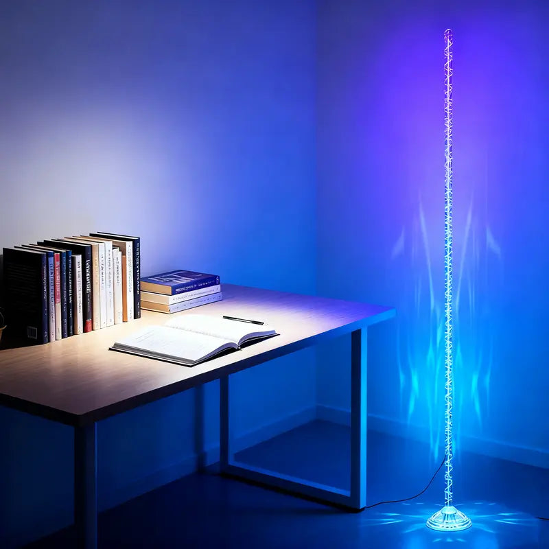 ❤️Crystal Floor Lamp with Magic Color, Smart Floor Lamp with APP&Remote Control