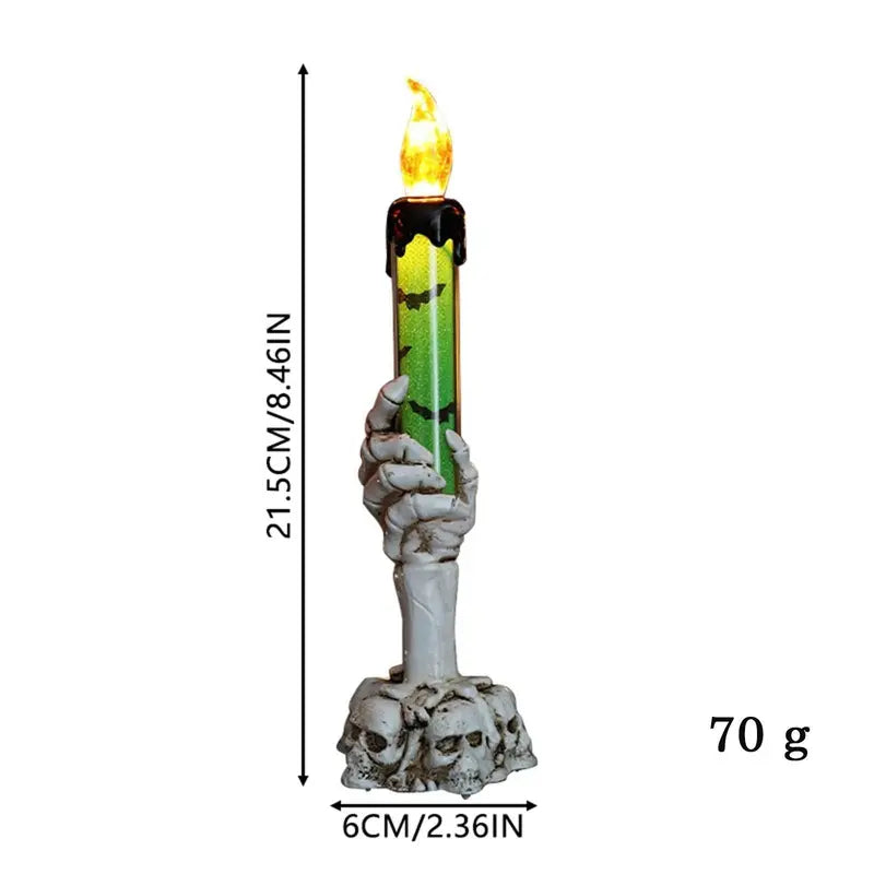 🕯️💀 Halloween Skeleton Hand Candle Holder – Spooky Glow for Every Haunted Home! 🎃👻