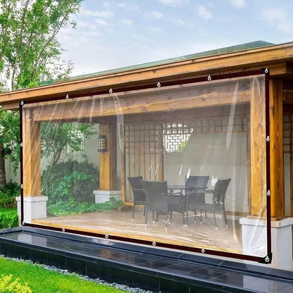 ⏰Limited Stock 49% OFF🌞💦🌊 Transparent Outdoor Protection System—Outdoor Cover with Metal Grommets💧