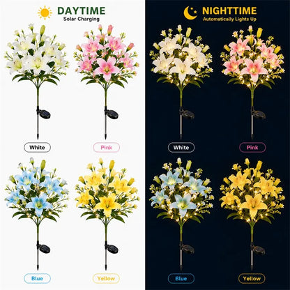 ✨Nature Inspired Floral Solar Garden Pathway Lighting