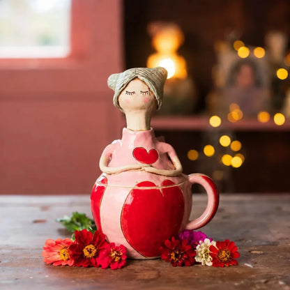 ⏳ Last Day 49% OFF – 🧚 Handcrafted Fairies Storage Jar/Mug | 8 Whimsical Styles with Removable Fairy Lid for Tea, Treats & Tiny Keepsakes ☕