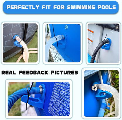 💧Upgraded Patented Pool Hose Holder for Above Ground Intex & Bestway Pipes