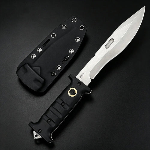 D2 Button Lock Folding Knife