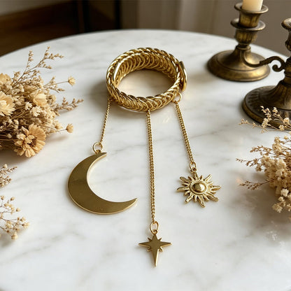 ✨40% OFF🌙Vintage Celestial Star & Moon Curtain Tiebacks