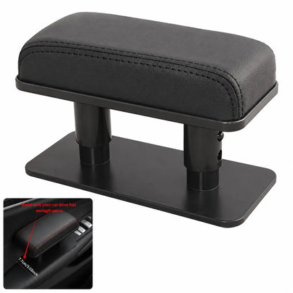🚗 Adjustable Car Armrest Pad – Leather Elbow Support Cushion