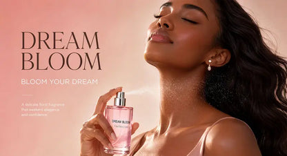 🌸 Dream Bloom Eau de Parfum – Fresh Lychee, Rose & Peony Unisex Fragrance