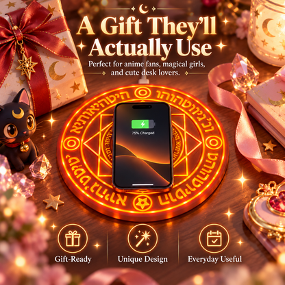 10W Magical Girl Sound and Light Wireless Charger