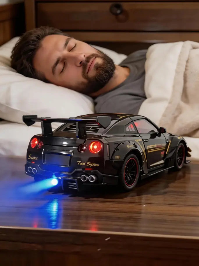 🚗 Hyper Car Alarm Clock with Realistic Engine Sound & LED Lights ✨
