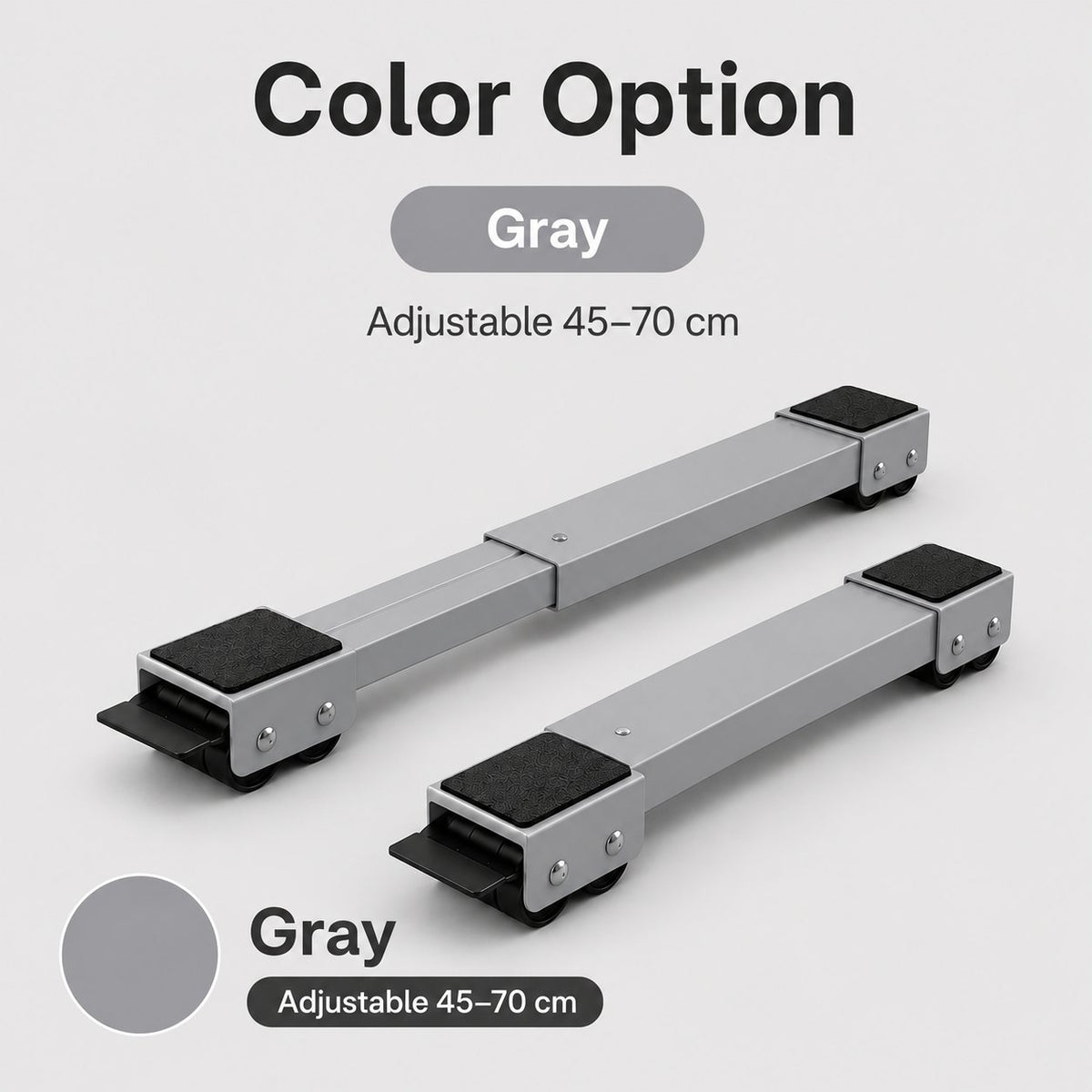 🔥LAST DAY SALE 50% OFF-🔧Adjustable Movable Appliance Roller Base(2 Pack Set)