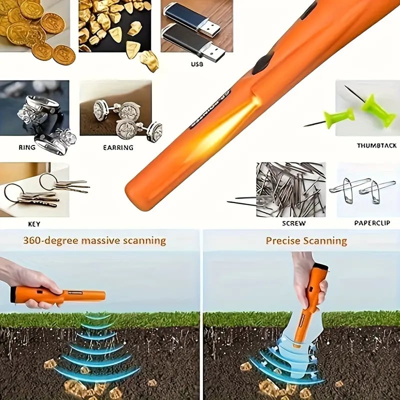 🔎 Handheld Metal Detector Pinpointer – Find Coins, Jewelry & Metal Targets Faster 🪙