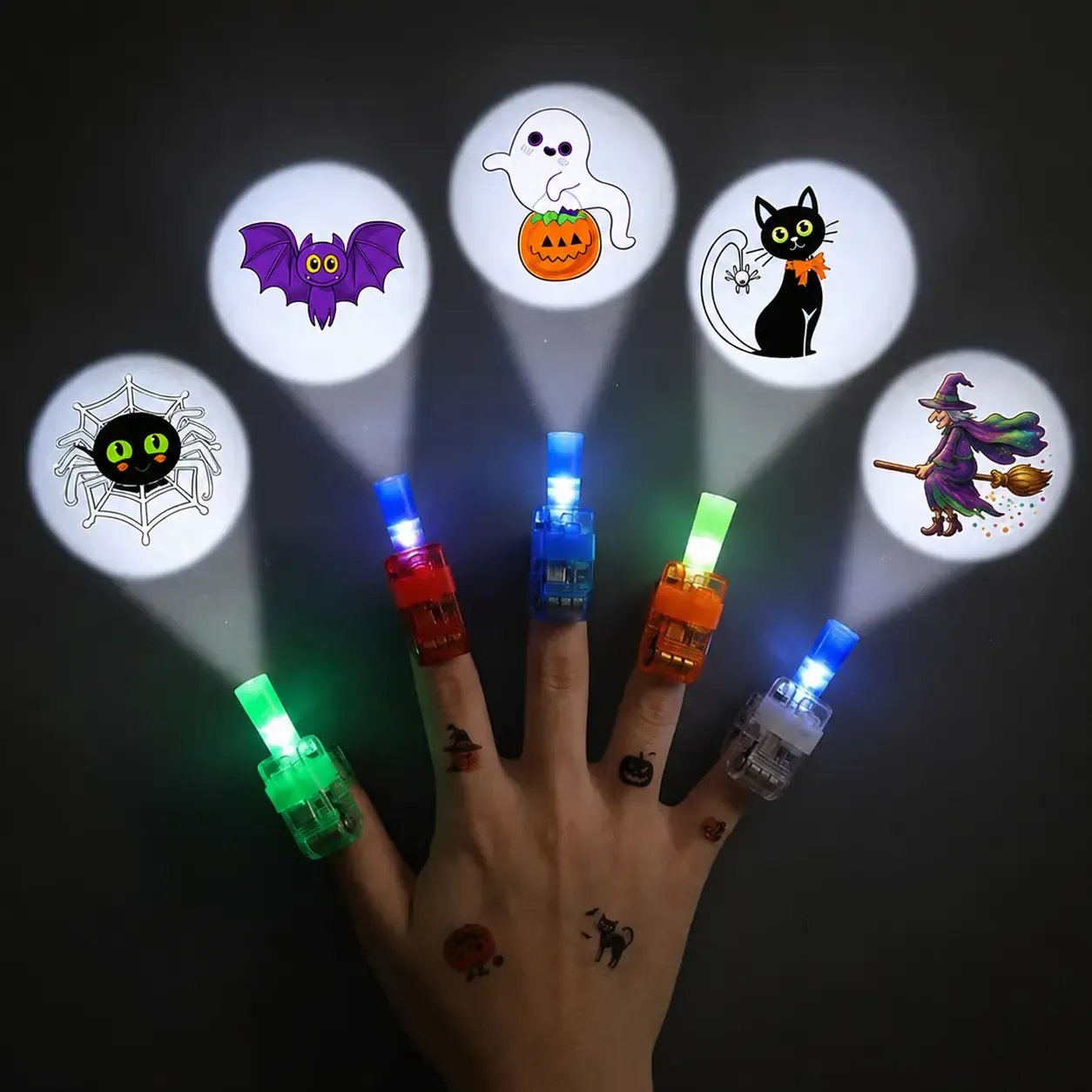 🎃Halloween Early Sale🎃  Halloween Finger Projector Rings