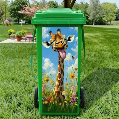 🔥2026 Hot Sale! Creative Trash Can Sticker with Colourful Cartoon✨