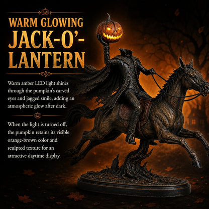 ⏰Limited Stock 49% OFF - 🎃🏇Midnight Chase Headless Horseman Statue | Awaken the Legend of the Hollow(✨Same as the video)