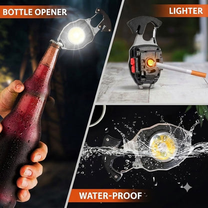 💡 8-in-1 Multifunctional Keychain Flashlight 🔦🌈