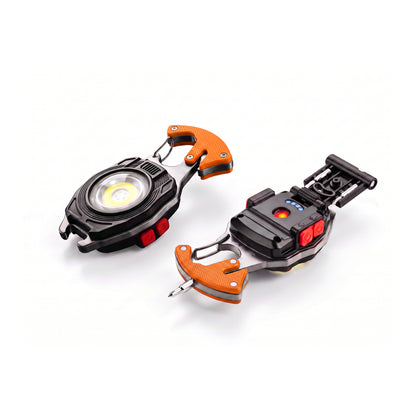 💡 8-in-1 Multifunctional Keychain Flashlight 🔦🌈