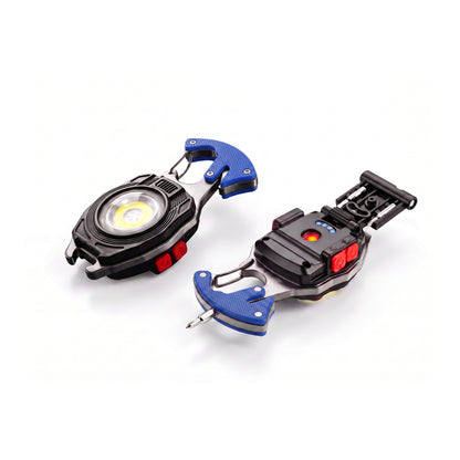 💡 8-in-1 Multifunctional Keychain Flashlight 🔦🌈