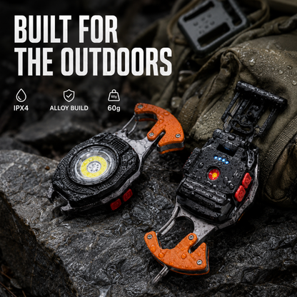 💡 8-in-1 Multifunctional Keychain Flashlight 🔦🌈