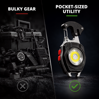 💡 8-in-1 Multifunctional Keychain Flashlight 🔦🌈