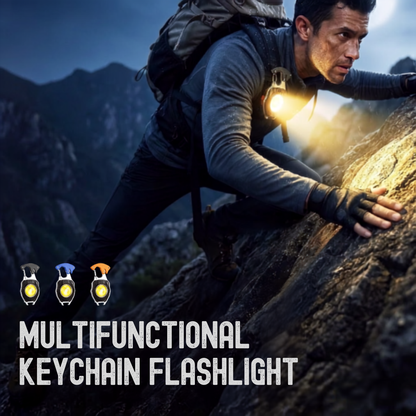💡 8-in-1 Multifunctional Keychain Flashlight 🔦🌈
