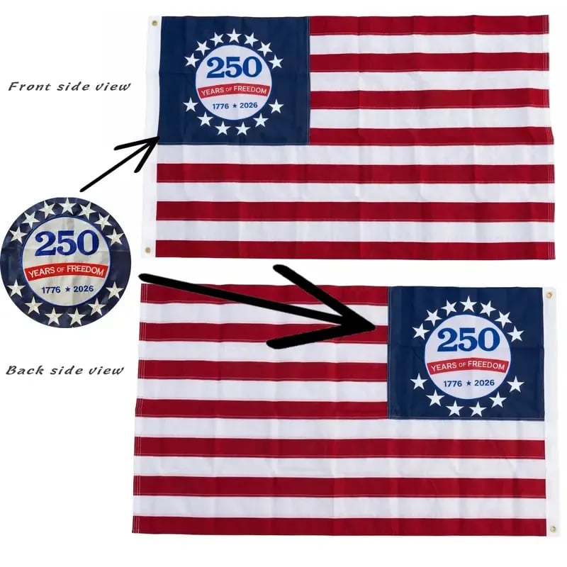 🇺🇸 1776–2026🔥250th Anniversary USA Commemorative Flag (3x5 Ft),Double-Sided Embroidered