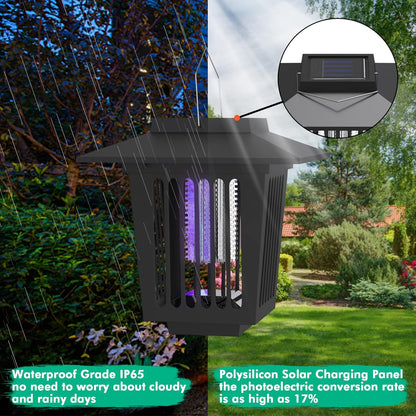 🦟2-in-1 Solar Powered Mosquito Zapper & Weatherproof Garden Pathway Light