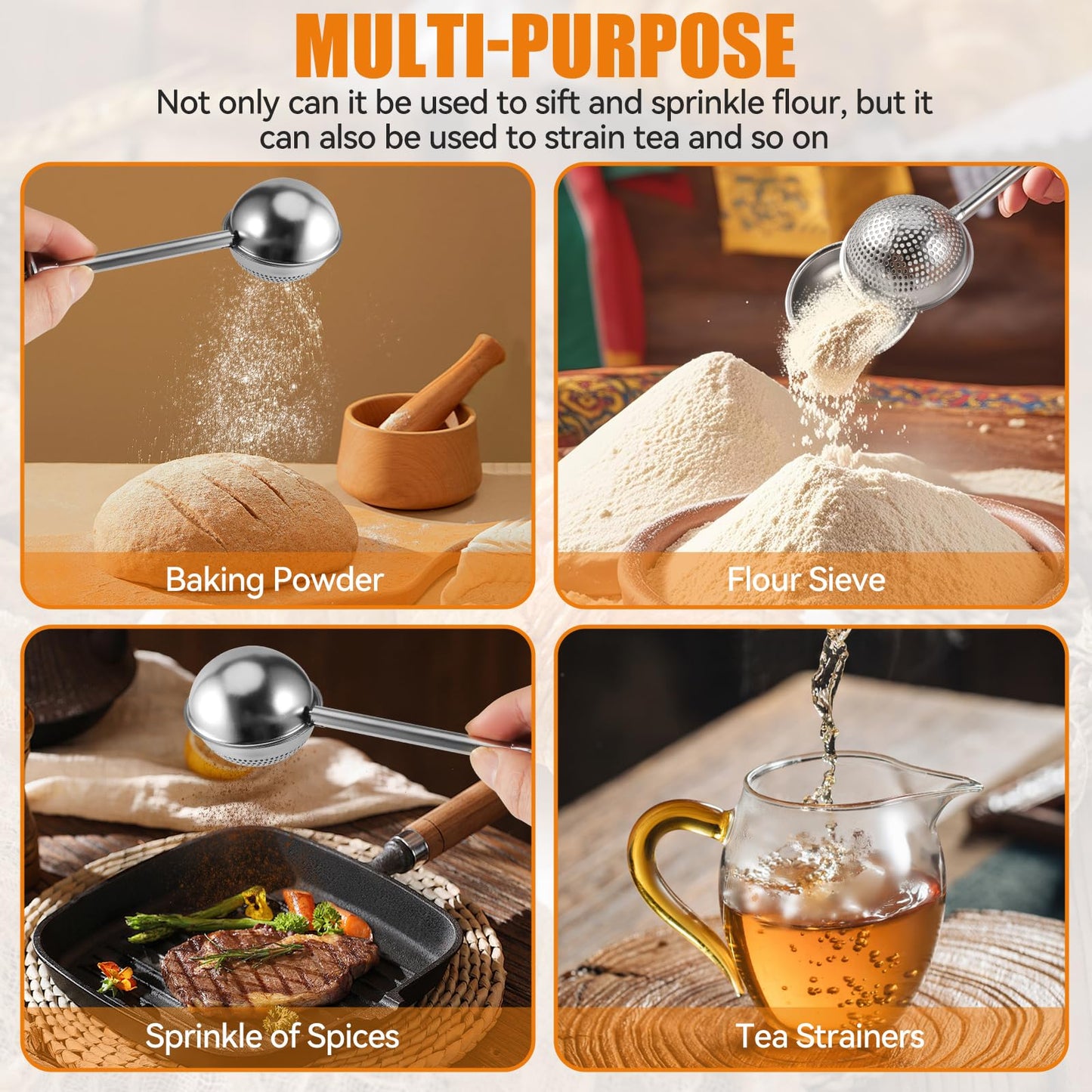 👩‍🍳Flour Duster for Baking & Dessert Decorating