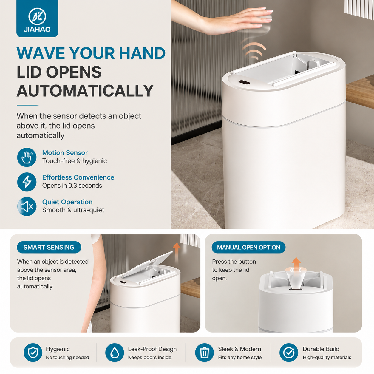 🤖 2-in-1 Automatic Smart Trash Can & Bag Dispenser 💡