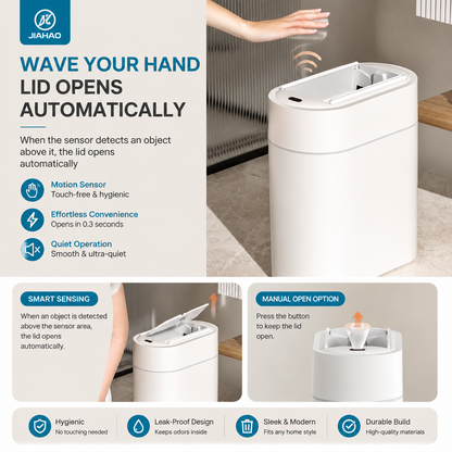 🤖 2-in-1 Automatic Smart Trash Can & Bag Dispenser 💡