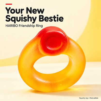 🫧Friendship Ring Squishy Toy | Gummy‑Inspired Fidget Sensory Toy | Squeezable & Stretchable Novelty Play Toy🎒