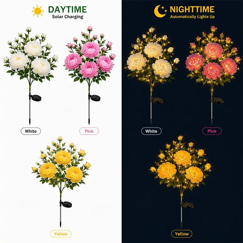 ✨Nature Inspired Floral Solar Garden Pathway Lighting