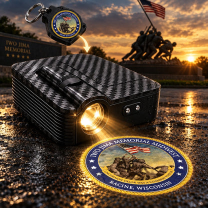 🔥LAUNCH SALE — 49% OFF⏰🎖️Custom Military Door Projector | HD Ground Logo Light ✨