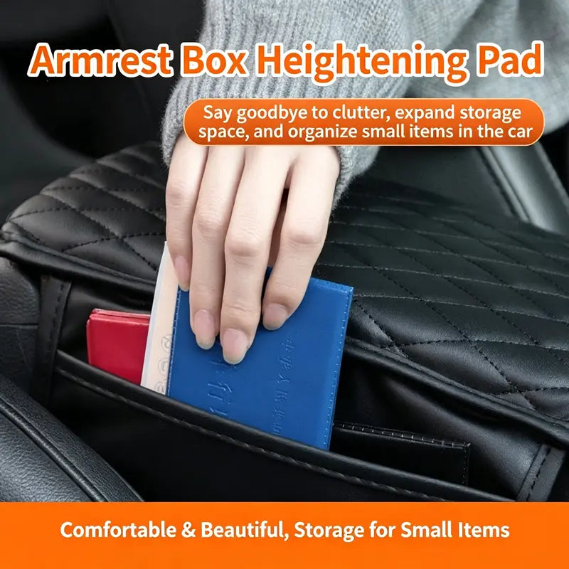 ✨ Car Armrest Cushion & Storage Organizer – Non-Slip Comfort Cover