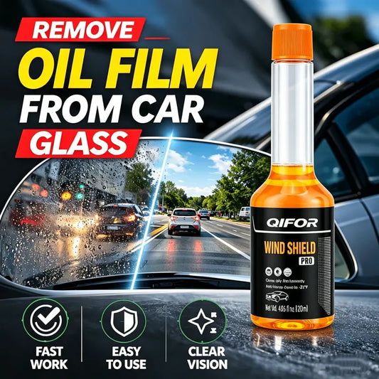 🚗✨Crystal Clear Vision in Seconds! Powerful Glass Cleaner & Oil Film Remover for Cars 💦🪟