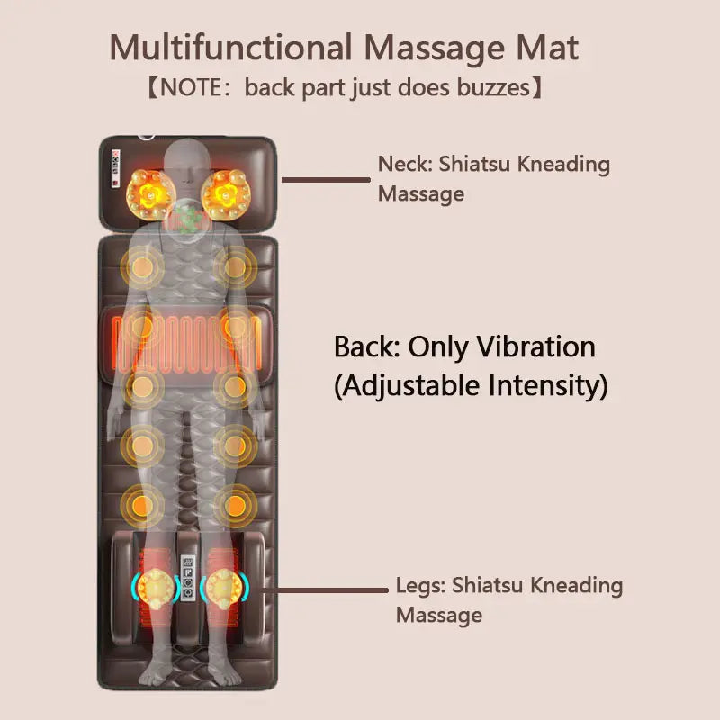 💆‍♀️ Full Body Shiatsu Massage Mat – Relax, Recharge & Melt Away Stress!