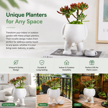 🔥2026 Funny Shaped Planter Pot - Unique Body Shaped Plant Pot with Novelty Peeing Design for Indoor Plants🌱